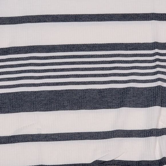 LuLaRoe Lynnae Long Sleeve Tee XXS Neutral White Grey Ribbed Minimalist Stripe T - Picture 2 of 9